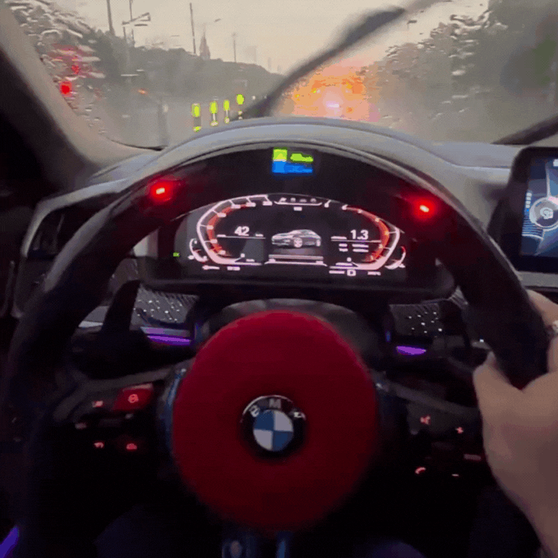 Custom BMW 3 Series Steering Wheel — detail